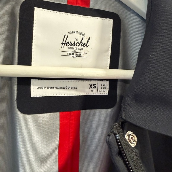 Herschel Supply Company Midnight Dark blue Trench Coat NWOT - Picture 2 of 8